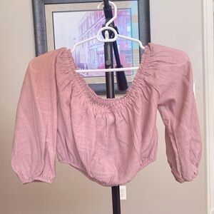 Lulus- Pink crop top w/tags.